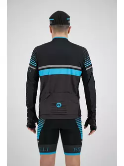 Rogelli HERO 001.266 Men bicycle sweatshirt Grey/ Black/ Blue