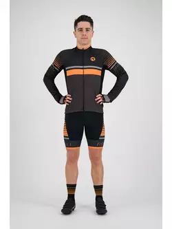 Rogelli HERO 001.268 Men bicycle sweatshirt Grey/ Black/ Orange