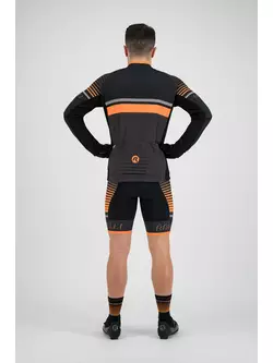 Rogelli HERO 001.268 Men bicycle sweatshirt Grey/ Black/ Orange