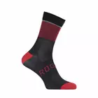Rogelli HERO bicycle socks 007.904 Black/Red