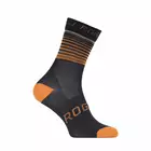 Rogelli HERO bicycle socks 007.905 Black/Orange 