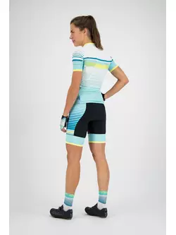 Rogelli Impress 010.163 Women bicycle T-shirt Turquoise/Yellow