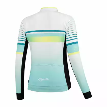 Rogelli Impress 010.193 Women bicycle sweatshirt Turquoise/Yellow