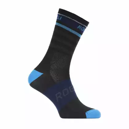 Rogelli MIDNIGHT RCS-13 bicycle socks 007.150 Black/Blue