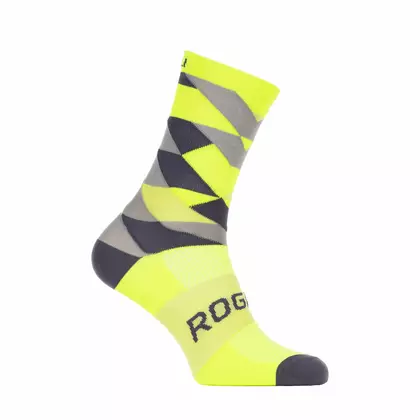 Rogelli SCALE RCS-14 bicycle socks 007.152 Fluo yellow