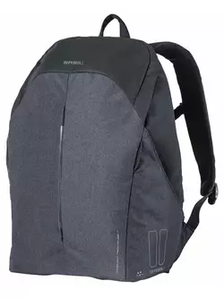 BASIL B-SAFE BACKPACK NORDLICHT 18L, Bicycle backpack, Hook-On System hook mount, graphite black + Lighting BAS-17775
