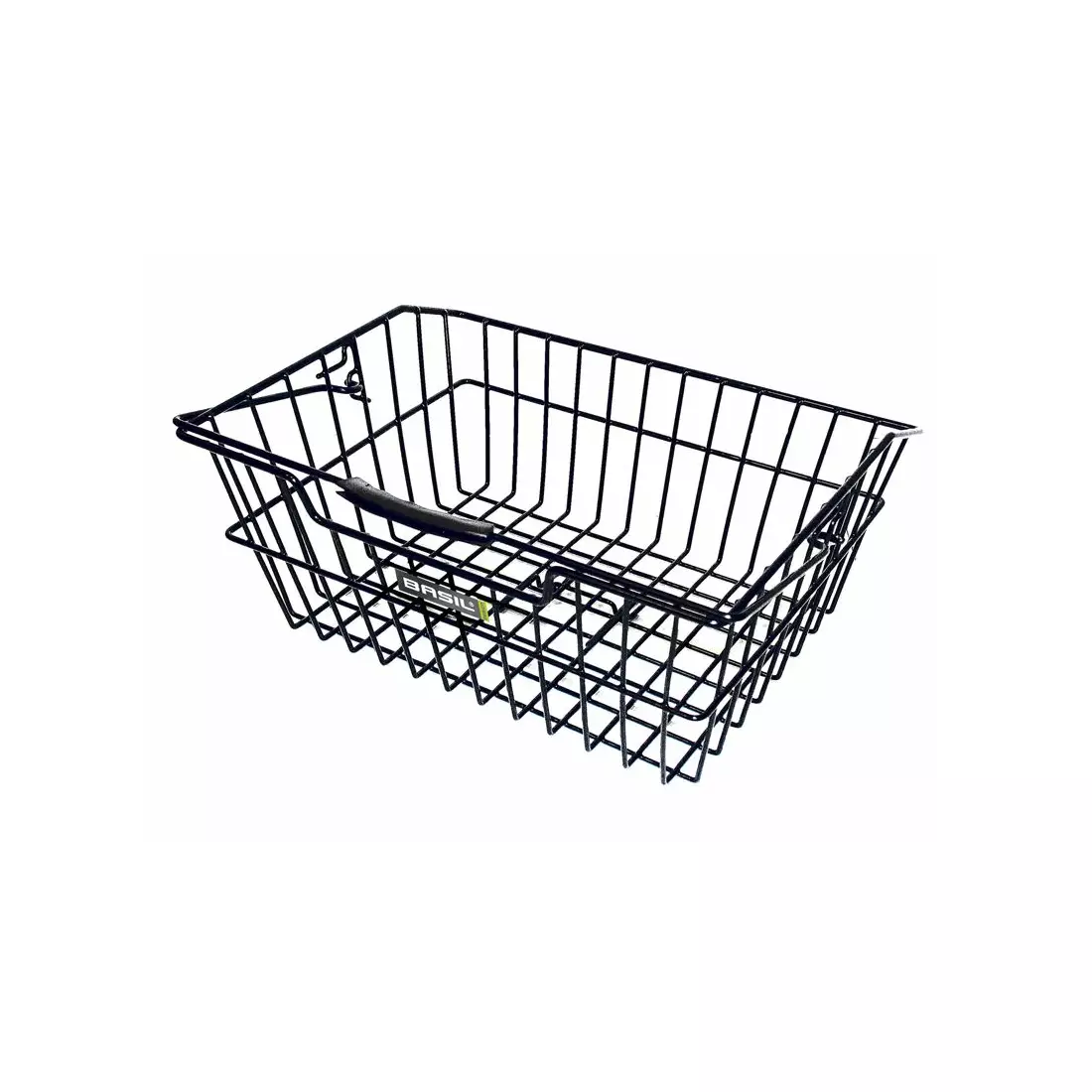 BASIL CAIRO LUXE bicycle basket for the rear carrier + fixing hooks, steel black BAS-11031