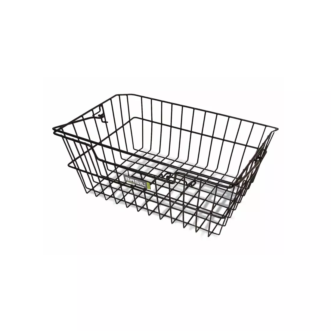 BASIL CAIRO bicycle basket for the rear carrier + fixing hooks, steel black BAS-11011
