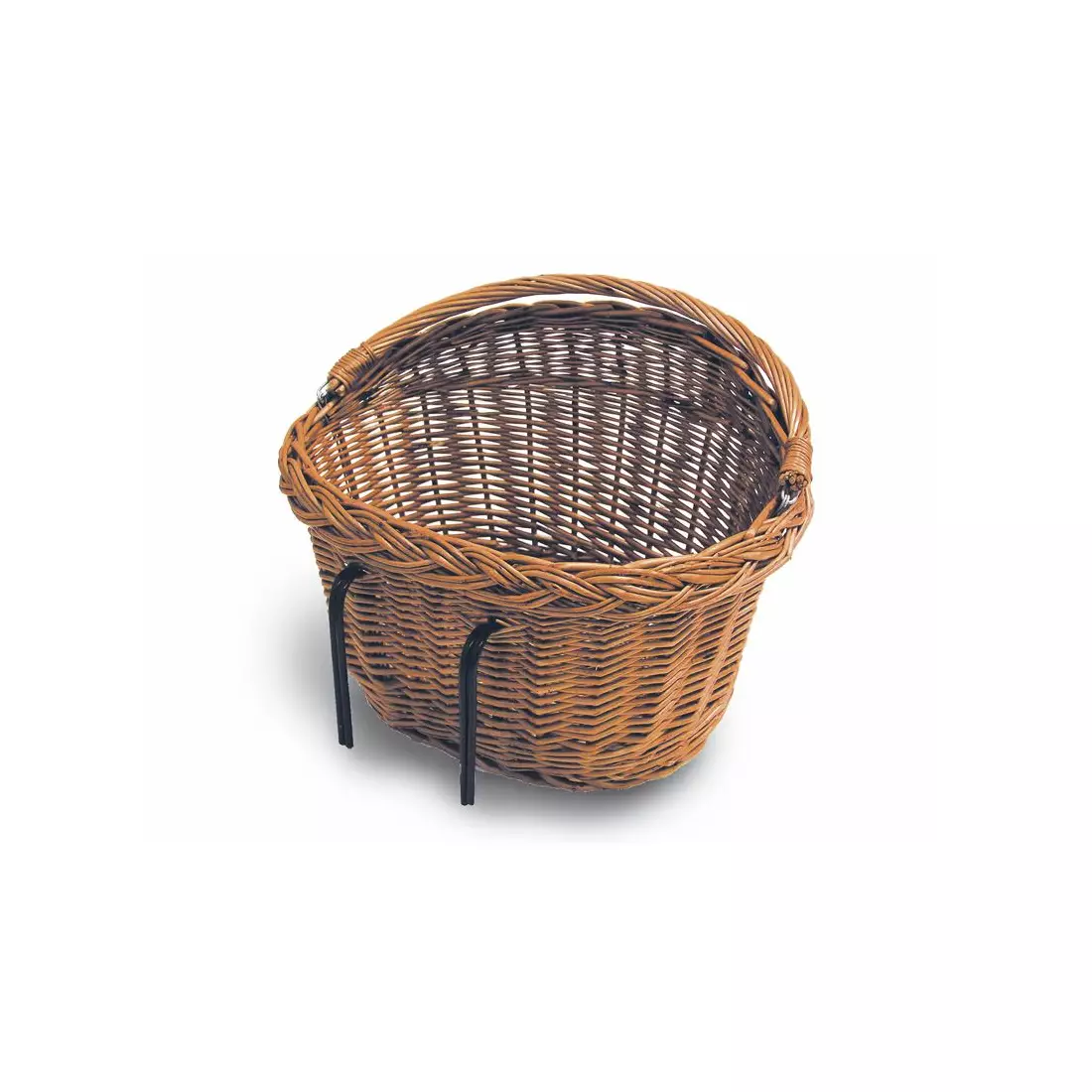 BASIL DETROIT Basket for the steering wheel / luggage rack mounted with hooks, wicker brown BAS-15021