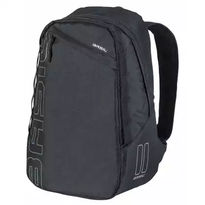 BASIL FLEX BACKPACK 17L, Bicycle backpack, it can be attached to the trunk Hook-On System, czarny BAS-17776