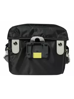 BASIL MILES HANDLEBAR BAG BE/KF 6L, Handlebar cycling bag, waterproof black lime  BAS-17752