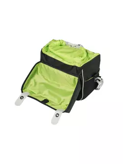 BASIL MILES HANDLEBAR BAG BE/KF 6L, Handlebar cycling bag, waterproof black lime  BAS-17752