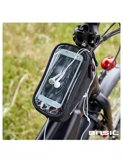 BASIL SPORT DESIGN FRAME BAG 1L, bicycle frame bag, black BAS-17748