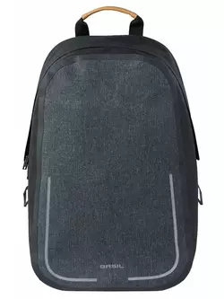 BASIL URBAN DRY BACKPACK 18L, Bicycle backpack, Hook-On System hooks, graphite BAS-17767