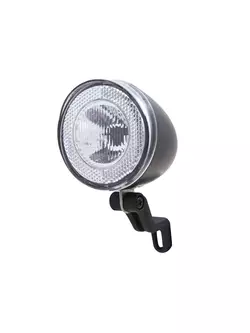 Bicycle front light SPANNINGA SWINGO XDO 10 lux/ 50 lumens for dynamo black SNG-H070308