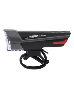 Bicycle front light SPANNINGA TRIGON 15 15 lux/80 lumens USB black SNG-999154