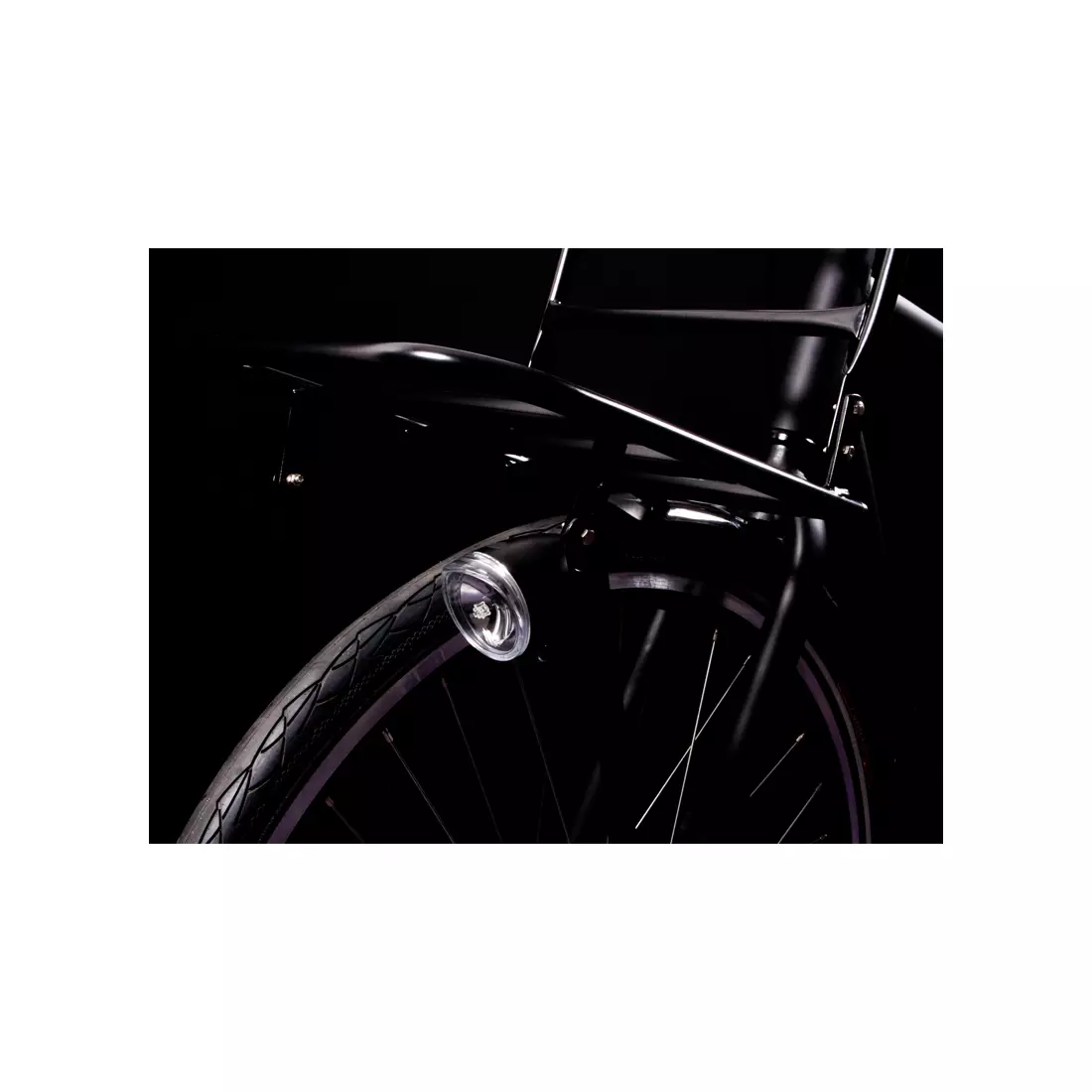 Biycle front light SPANNINGA TRENDO XB 10 lux/50 lumens + battery  black SNG-H044320