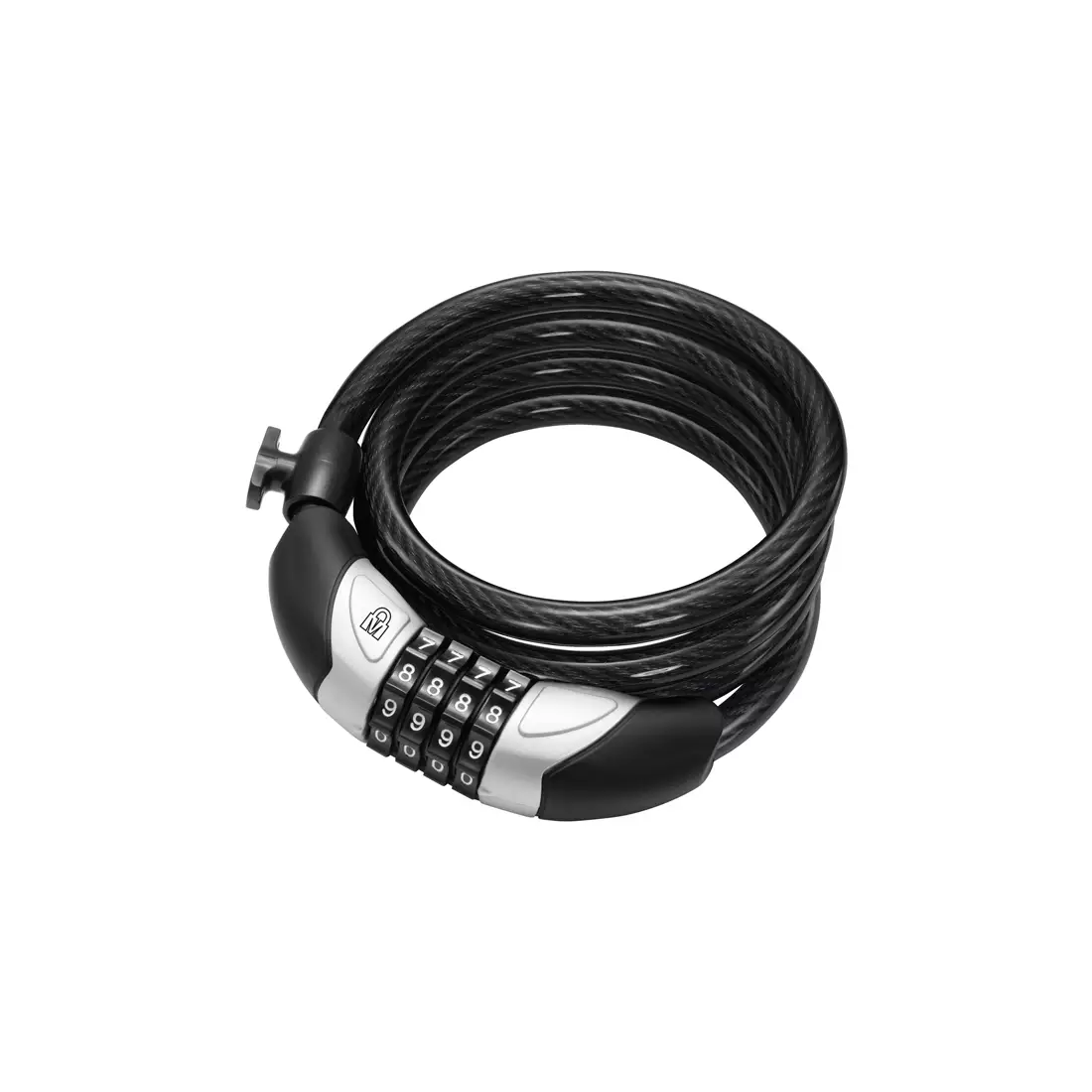MAGNUM bicycle lock with a combination of a cable 180cm, black MGN-3111