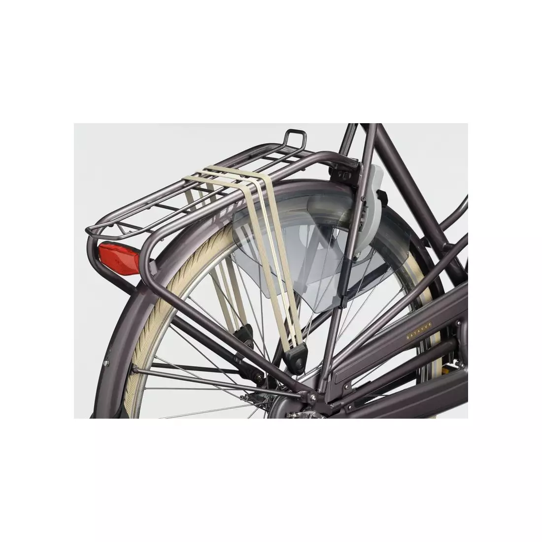 Rear light for bike rack SPANNINGA PLATEO XB + batteries SNG-125518