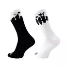 SUPPORTSPORT bike socks CATS BLACK WHITE