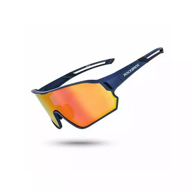 Black RockBros Polarized Cycling Glasses Half Frame Sports Sunglasses Goggles 