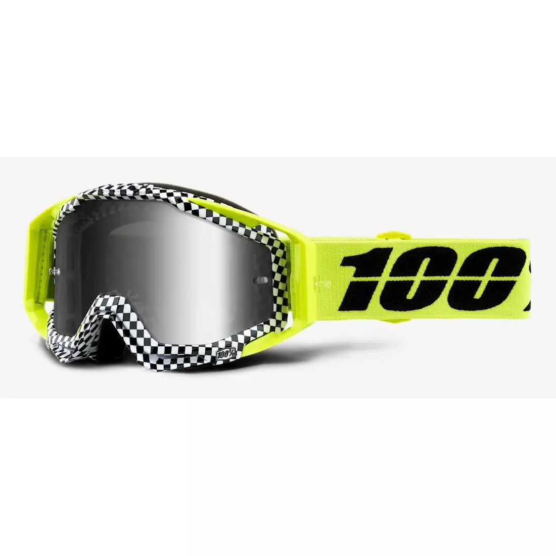 100% bicycle goggles racecraft andre (Anti-Fog silver mirror lens + Anti-Fog transparent lens + 10 breaks) STO-50110-315-02