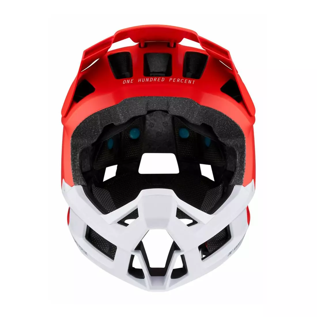 100% trajecta full face bicycle helmet red STO-80020-003-10