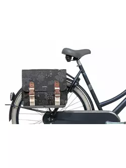 BASIL double rear bicycle pannier boheme double bag 35L charcoal BAS-18013
