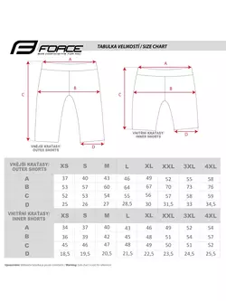 FORCE cycling shorts MTB-11 red 9003321