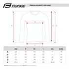 FORCE long sleeve cycling jersey downhill fluor yellow 9001491-S