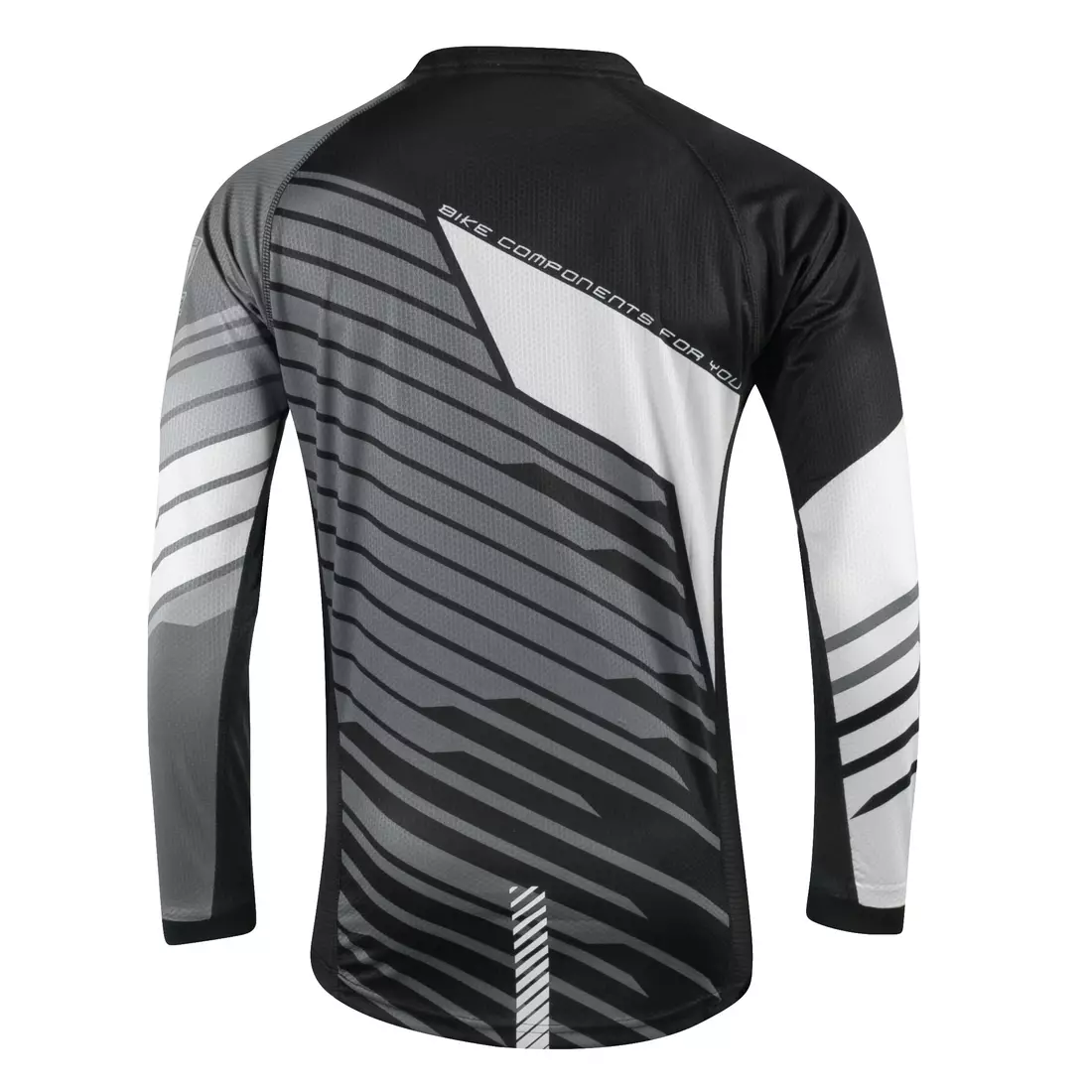 FORCE long sleeve cycling jersey downhill grey 9001492-S