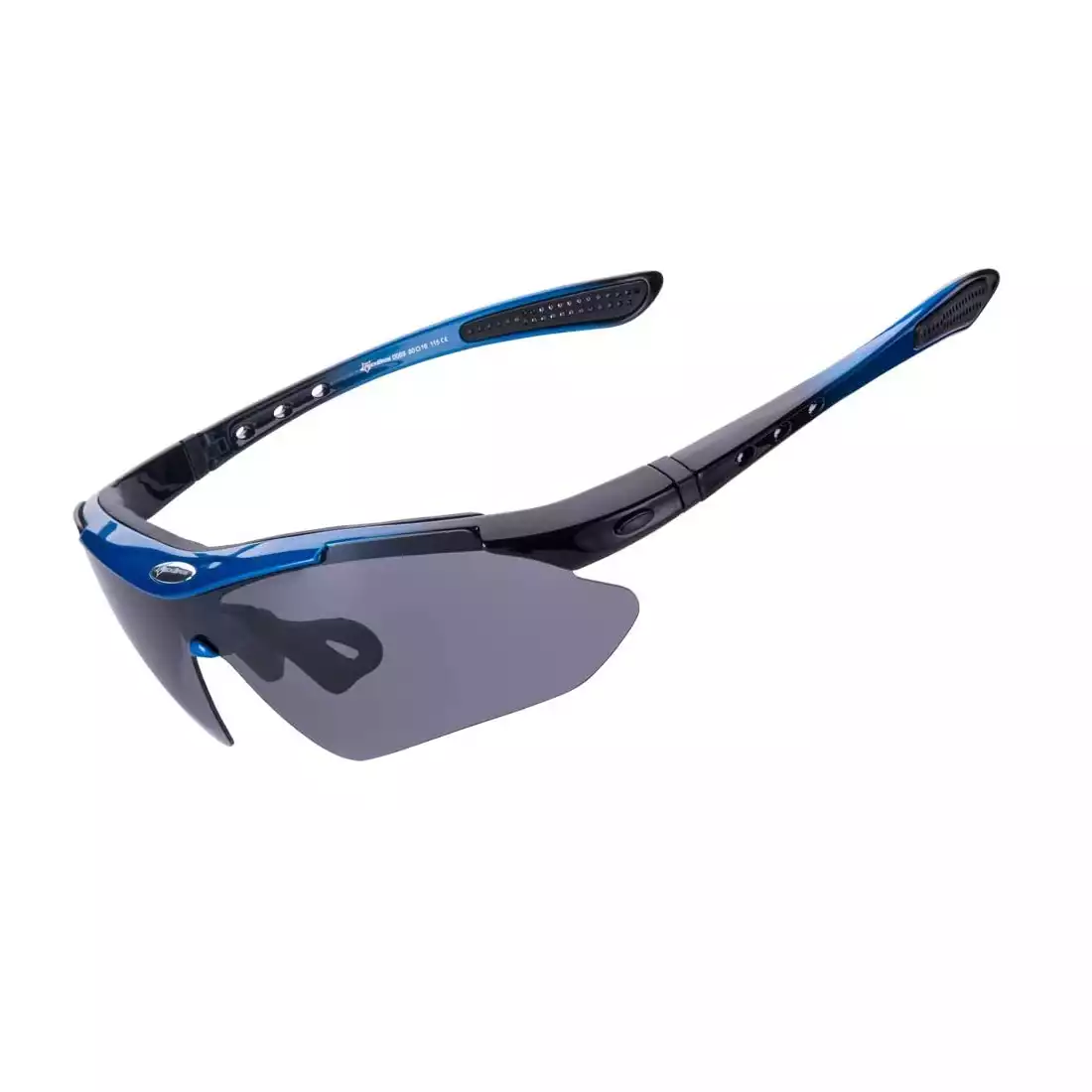 RockBros 10007 bicycle / sports goggles with polarized 5 interchangeable lenses blue