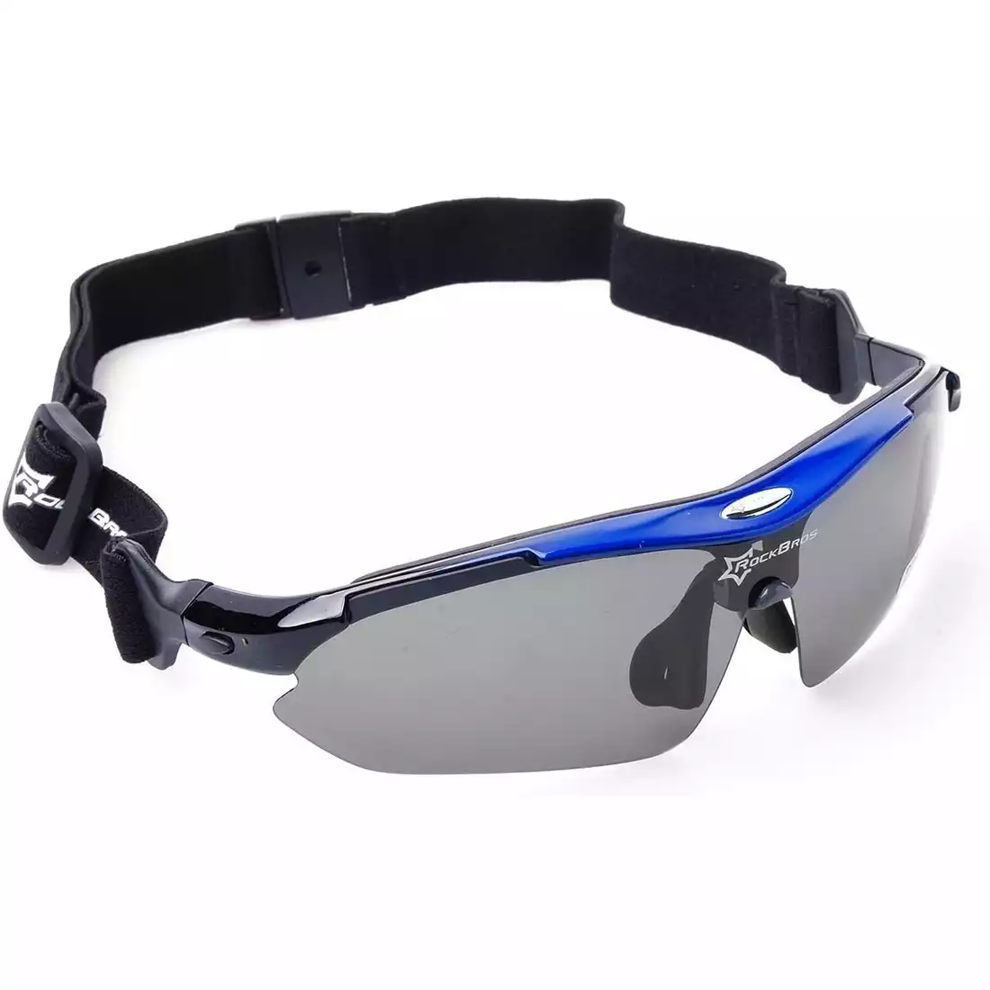 RockBros 10007 bicycle / sports goggles with polarized 5 interchangeable lenses blue