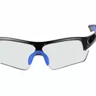 Rockbros 10111 bicycle / sports glasses with photochrome black and blue
