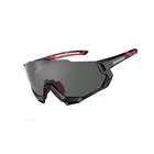 Rockbros 10131 bicycle/sports glasses with polarized 5 interchangeable lenses black