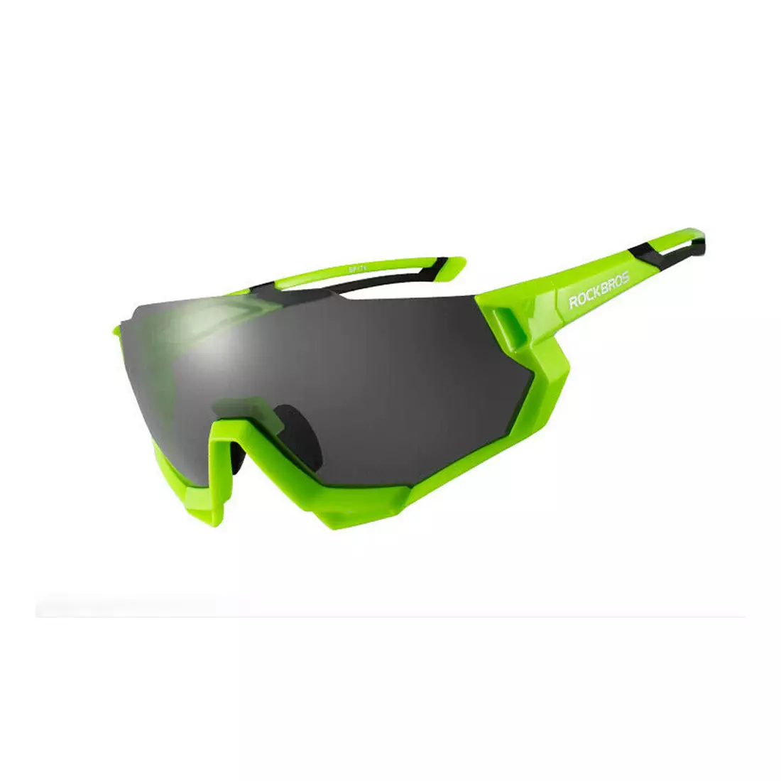Rockbros 10133 bicycle/sports glasses with polarized 5 interchangeable lenses green
