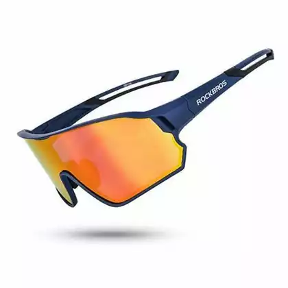 Rockbros 10134 bicycle / sports glasses with polarized blue