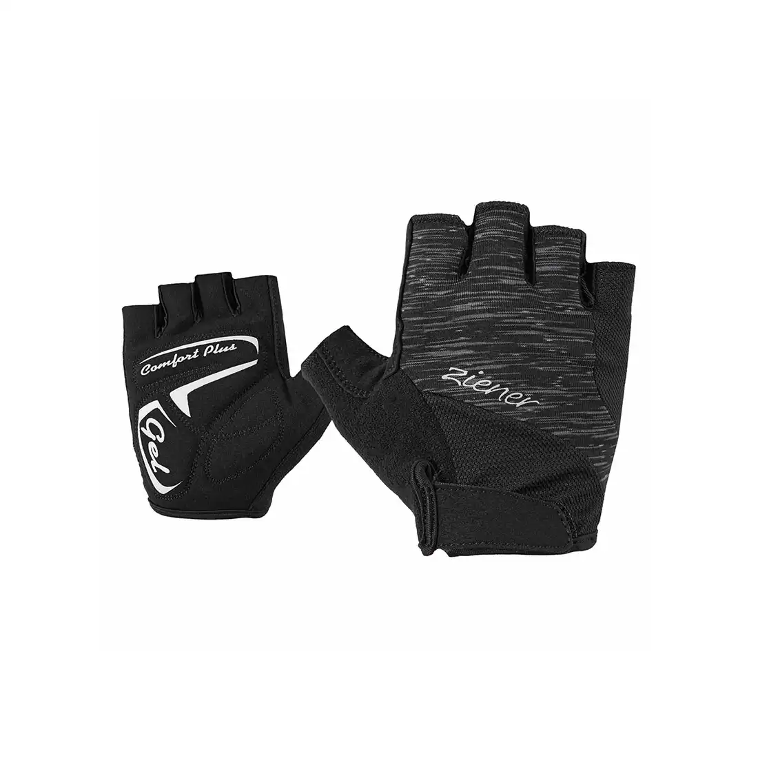 ZIENER CACI Women's cycling gloves, black melange