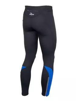 ROGELLI DUNBAR running thermal tights, black-blue