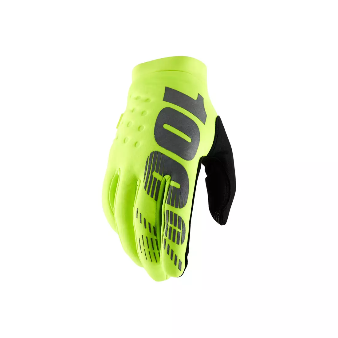 100% bicycle gloves brisker cold weather fluo yellow STO-10016-004-12