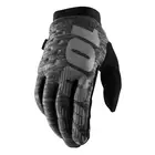 100% bicycle gloves brisker cold weather grey STO-10016-007-12