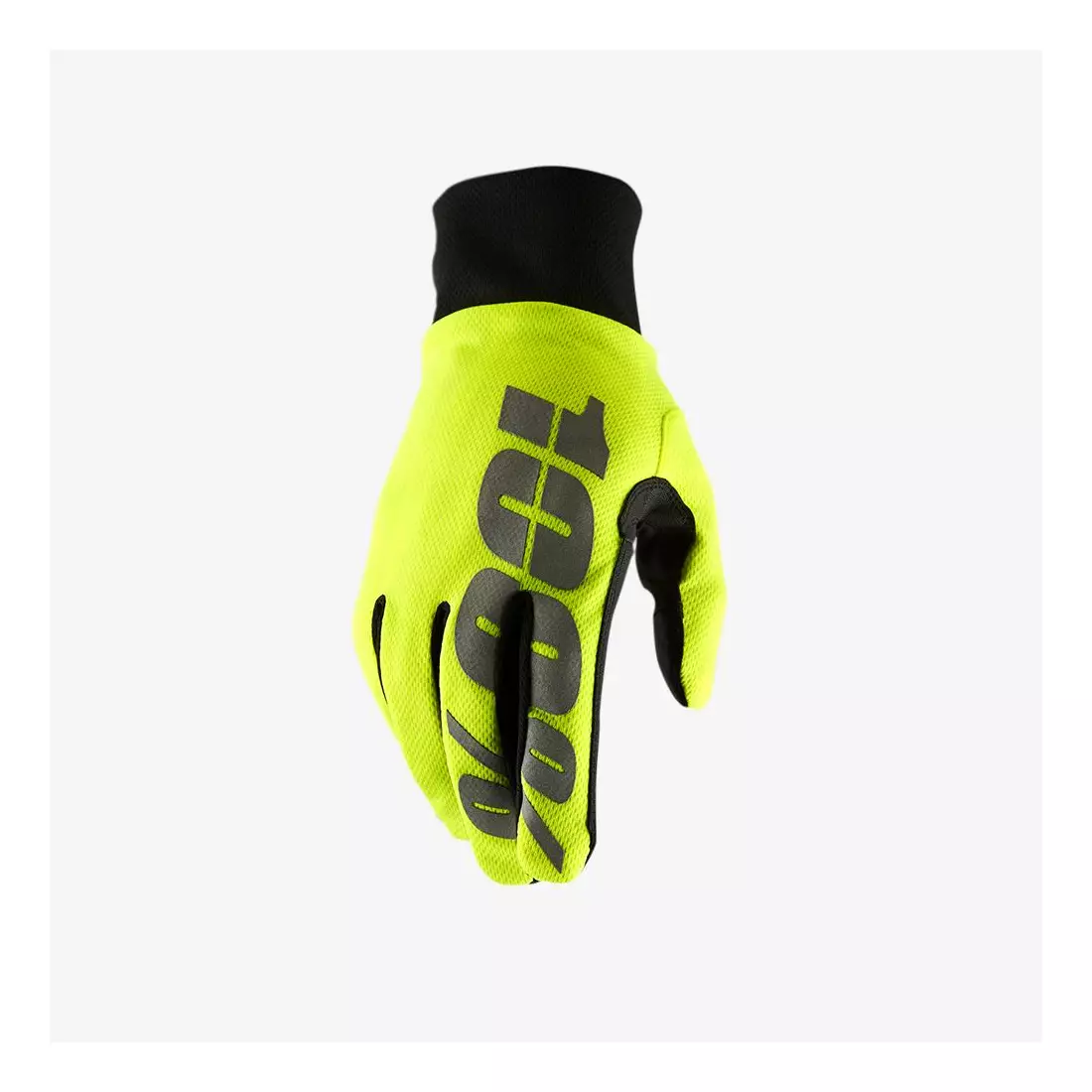 100% bicycle gloves hydromatic neon yellow STO-10011-004-12