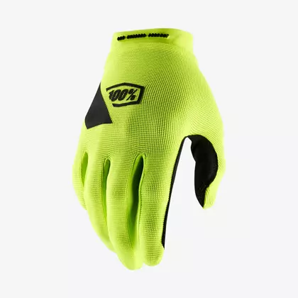100% bicycle gloves ridecamp fluo yellow STO-10018-004-12