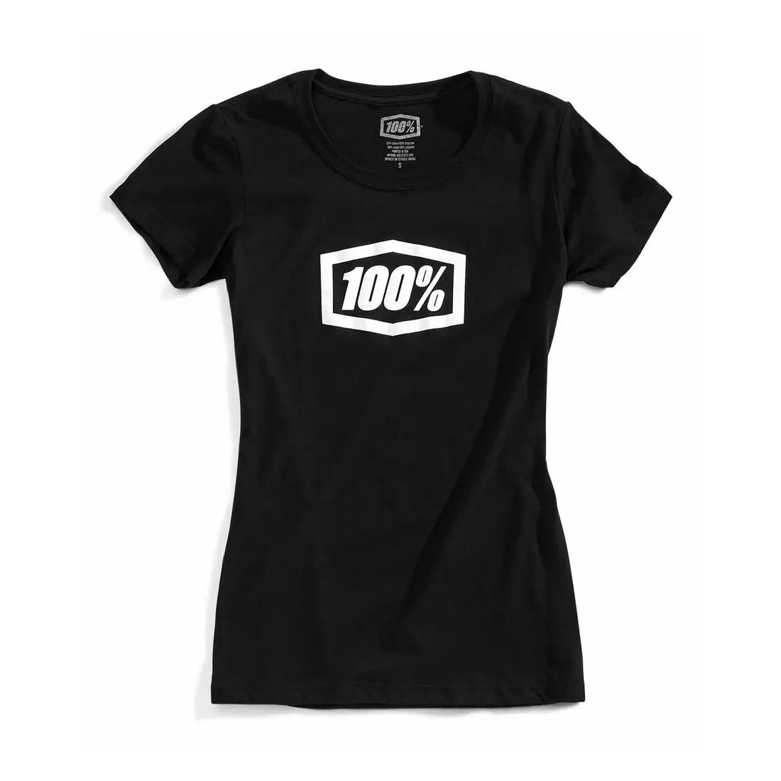 100% ladies' short sleeve T-shirt essential black STO-28016-001-10