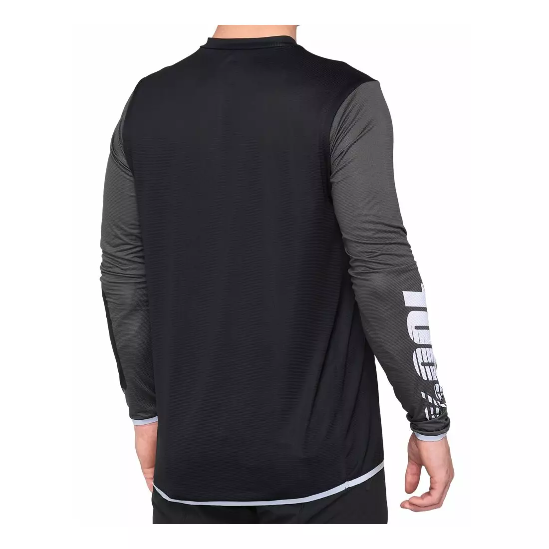 100% long sleeve men's shirt r-core x black white STO-41002-011-10