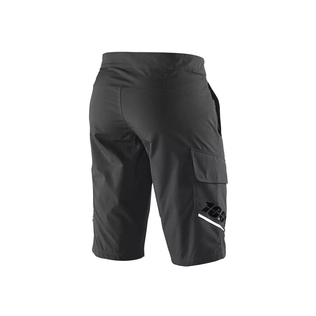 100% men's cycling shorts ridecamp charcoal STO-42401-052-30