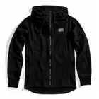 100% men's sports sweatshirt stratosphere hooded zip tech fleece black STO-37003-001-10