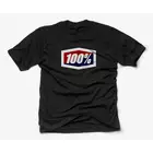100% short sleeve men's shirt official black STO-32017-001-10