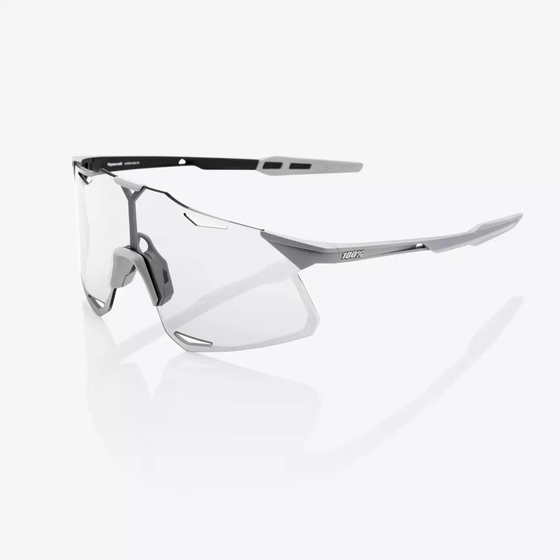 100% sports glasses hypercraft matte stone grey HiPER coral lens + clear lens STO-61039-394-79