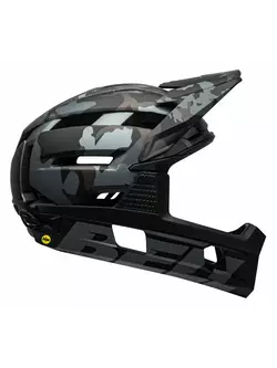 BELL SUPER AIR R MIPS SPHERICAL full face bicycle helmet, matte gloss black camo